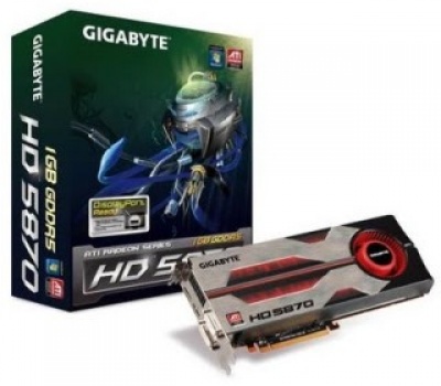Imagine Placa video Gigabyte ATI Radeon HD 5870 PCI-E 1GB  R587D5-1GD-B